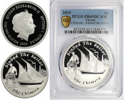 Weltmünzen und Medaillen, Tuvalu. "The Chimera". 1 Dollar 2015. 31,1 g. 0.999 Silber. 1 OZ. KM UC# 288. PCGS PR69DC