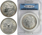 Weltmünzen und Medaillen, Vereinigte Staaten / USA / United States. "Morgan Dollar". 1 Dollar 1898. Silber. KM 110. GEC MS 67