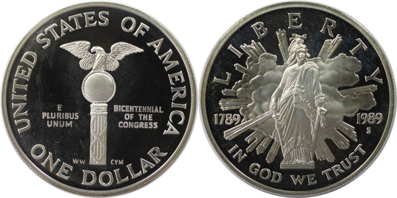 Weltmünzen und Medaillen, Vereinigte Staaten / USA / United States. 200 Jahre Ko...