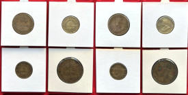 Weltmünzen und Medaillen, Westafrika / Western African, Lots und Sammlungen. Britisch-Westafrika. 6 Pence 1920, 6 Pence 1940, 1 Shilling 1920, 2 Shill...