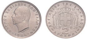 Greece, King Paul, 1947-1964. 2 Drachmai, 1954, Paris mint (KM82; Divo 118a).

Graded MS63 NGC.