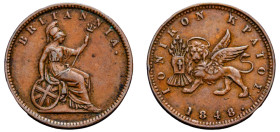 Greece, Ionian Islands, British Administration, 1809-1863. Lepton, 1848, 1.84g (KM34).

About extremely fine.