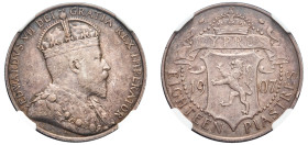 Cyprus, British Administration, Edward VII, 1901-1910. 18 Piastres, 1907, Royal mint (KM10; Fitikides 50).

Attractive silver grey tone and strong d...