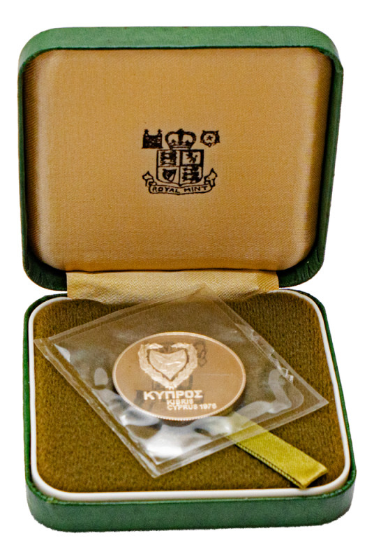 Cyprus, Republic, 1960-. AR Proof 500 Mils, 1975, Hercules (KM44a; Fitikides 152...
