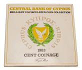 Cyprus, Republic, 1960-. Official Set, 1983, (1/2 Cent to 20 Cents), Royal mint (KM-PS16; Fitikides 23).

In presentation folder, uncirculated (6).

F...