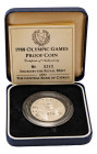 Cyprus, Republic, 1960-. AR Proof 50 Cents, 1988, Seoul Olympic Games (KM60a; Fitikides 230P).

Uncirculated proof, accompanied with box and certifica...
