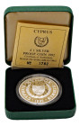 Cyprus, Republic, 1960-. AR Proof Pound, 1992, Olympic Games Barcelona (KM67a; Fitikides 235P).

Uncirculated proof, accompanied with box and certific...
