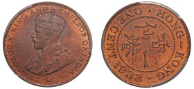 Hong Kong, George V, 1910-1936. Cent, 1933, Royal mint (KM17).

Graded MS63RD PCGS.