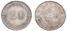 China, Fukien Province, Republic of China, 1912-1949. 2 Jiao (20 Cents), ND (1923), (KM-Y-383; LM-303).

Graded AU Details, Cleaned PCGS.

From the E....