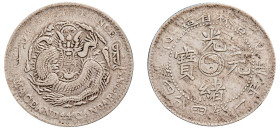 China, Kirin Province, Guangxu, 1875-1908. 20 Fen (20 Cents), Year 42 (1905), 5.12g (KM-Y-181a; LM-559).

Good very fine.

From the E.G.G World coins ...
