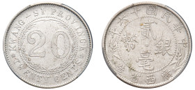 China, Kwangsi Province, Republic of China, 1912-1949. 2 Jiao (20 Cents), Year 8 (1919), variety “KWANG-SI” (KM-Y-415a; LM-162).

Graded AU Details, C...