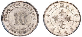 China, Kwangtung Province, Republic of China, 1912-1949. Jiao (10 Cents), Year 11 (1922), (KM-Y-422; LM-153).

Graded UNC Details, Cleaned PCGS.

From...