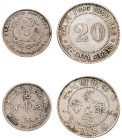 China, Kwangtung Province, Guangxu (1), 1875-1908 and Republic of China (1), 1912-1949. Lot of 2 coins comprising 10 Fen (10 Cents), ND (1890-1908), 2...