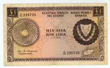 Cyprus
Central Bank
1 Pound, 1st March 1971
S/N E/44 228725
Printer: BWC
Pick 43a

Fine.

From the “Yankee” Collection of banknotes.