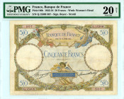France
Bank of France
50 Francs (Luc Olivier Merson type 1927 modificated), 11th May 1934
S/N Q.15308 507
Signatures of Boyer and Strohl
Watermark: Wo...