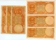 Greece
Lot of 6 banknotes comprising 10.000 Drachmai (6), 29th December 1947
S/N ΓΘ 903690, ΔΒ 262288, ΔΙ 302892, ΔΣ 396907, ΔΨ 473849 and ΕΜ 114586
P...