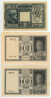 Italy
Ministry of Treasury (Ministero del tesoro)
Lot of 3 banknotes comprising 10 Lire (3), 1944 (2 types)
S/N 0101 537515, 0672 034242 and 0732 0383...