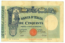 Italy
Bank of Italy
50 Lire, 15th April 1935
S/N O1688 0327
Signatures of Azzolini and Cima
Watermark: Head of Neptune with trident
Pick 47c

About fi...