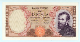 Italy
Bank of Italy
10.000 Lire, 15th February 1973
S/N A0557 071002
Signatures of Carli and Barbarito
Printer: Bank of Italy
Watermark: Michelangelo
...