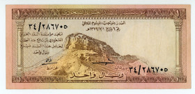 Saudi Arabia
Saudi Arabian Monetary Agency
1 Riyal, AH1379 (1960)
S/N 34/286705
Printer: TDLR
Pick 6

Extremely fine.

From the “Yankee” Collection of...