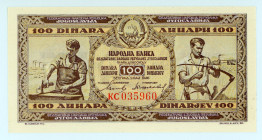 Yugoslavia
National Bank
1.000 Dinara, 1st May 1946
S/N KC035960
Signatues of A. Vasić and Tanasije Zdravković 
Printer: ZIN (Serbian state printer)
P...