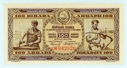 Yugoslavia
National Bank
1.000 Dinara, 1st May 1946
S/N KM042826
Signatues of A. Vasić and Tanasije Zdravković 
Printer: ZIN (Serbian state printer)
P...