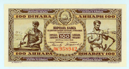 Yugoslavia
National Bank
1.000 Dinara, 1st May 1946
S/N ЛJ958942
Signatues of A. Vasić and Tanasije Zdravković 
Printer: ZIN (Serbian state printer)
P...