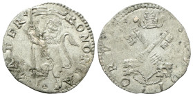 BOLOGNA
Clemente XI (Gian Francesco Albani), 1700-1721.
Bolognino.
Ag
gr. 1,42 
Dr. BONONIA ▾ - ▾ MATER▾. Leone vessillifero rampante. 
Rv. STVD...