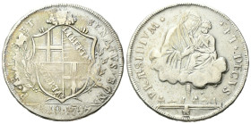 BOLOGNA
Governo Popolare, 1796-1797.
Scudo da 10 Paoli 1797 con mura orizzontali.
Ag
gr. 28,88
Dr. POPVLVS✶ ET - SENATVS✶ BON✶. Stemma sormontato...