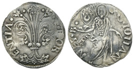 FIRENZE
Repubblica, 1189-1532.
Grosso da 6 Soldi e 8 Denari 1489, II Semestre.
Ag
gr. 2,21
Dr. •✤•FLOR - ENTIA• - • - •. Giglio con due fiori.
R...