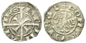 MERANO
Mainardo II Conte, 1271-1295.
Grosso Tirolino.
Ag
gr. 1,48
Dr. ME - IN - AR - DVS. Croce tirolina.
Rv. COMES▾TIROL. Aquila verso s.
Rizz...