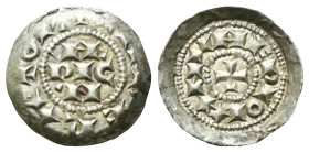 MILANO
Età comunale, monete a nome di Enrico Imperatore, dal sec. XII al sec. XIII.
Denaro Terzolo Scodellato.
Ag
gr. 0,67
Dr. IMPERATOR. HE / RI...