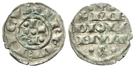 MILANO
Monete a nome di Federico Imperatore, 1185 -1240.
Denaro imperiale piano. 
Ag 
gr. 0,91
Dr. FREDERICVS. Nel campo le lettere I P R T.
Rv....