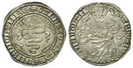 MILANO
Gian Galeazzo Visconti, Signore poi Duca di Milano, 1385-1402.
Pegione o Grosso da un Soldo e mezzo.
Ag
gr. 2,40
Dr. +GALEAZ• VICECOmES• D...