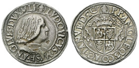 MILANO
Ludovico Maria Sforza detto il Moro, VII Duca di Milano, 1494-1499. 
Testone.
Ag
gr. 9,65
Dr. (testa di Sant’Ambrogio)▸ LVDOVICVS ▸M - SF▸...