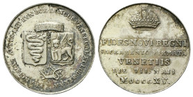 MILANO
Francesco I (II) d'Asburgo Lorena, Re del Lombardo Veneto, 1815-1835.
Medaglia o Gettone 1815 del Giuramento delle Province Lombarde.
Ag
gr...