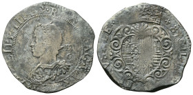 NAPOLI
Filippo III di Spagna, Duca di Milano, Re di Napoli e di Sicilia, 1598-1621.
Mezzo Ducato s. data.
Ag
gr. 14,79
Dr. PHILIPP• III •D• G• RE...