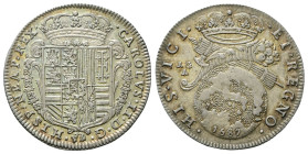 NAPOLI
Carlo II di Spagna, Re di Napoli e Sicilia, 1665-1700.
Tarì 1687.
Ag
gr. 5,66
Dr. •CAROLVS• II• D• G• - •HISP •NEAP• REX•. Stemma coronato...