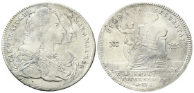 NAPOLI
Carlo di Borbone, 1734-1759.
Piastra da 120 Grana 1747 - II Tipo.
Ag
gr. 24,91
Dr. CAR• UTR• SIC• REX - & MAR• AMAL• REG. Busti accollati ...