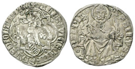 PAVIA
Galeazzo II Visconti, 1359-1378.
Grosso da un Soldo e mezzo
Ag
gr. 2,59 
Dr.+ GALEAZ•VICECOMES•D•MEDIOLANI•PP•3C. Scudo inclinato sormontat...