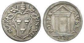 ROMA
Innocenzo XII (Antonio Pignatelli), 1691-1700.
Grosso 1699.
Ag
gr. 1,78
Dr. IN• XII - P MAX. Stemma sormontato da triregno e chiavi decussat...