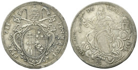 ROMA
Pio VII (Barnaba Chiaramonti), 1800-1823.
Scudo 1815 a. XVI.
Ag
Dr. PIVS VII • - PONT • M • A • XVI •. Stemma Chiaramonti in cornice sormonta...