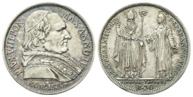 ROMA
Pio VIII (Francesco Saverio Castiglioni), 1829-1830.
30 Baiocchi o Testone 1830.
Ag
gr. 7,89
Dr. PIVS VIII • PON • - MAX • ANNO II •. Busto ...