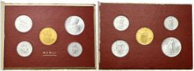 ROMA
Pio XII (Eugenio Pacelli), 1939-1958.
Serie di 5 valori 1951 a. XIII, comprendente 100 Lire (Au), 10 e 5 Lire, 2 Lire e 1 Lira (It).
Au,e It....