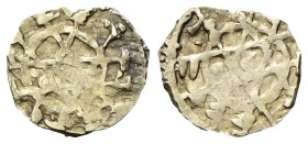 SICILIA
Al-Mustansir, 1036-1094.
Robâi, Palermo.
Au
gr. 0,82
Dr. Legenda disposta su sei linee intersecate; attorno, sette globetti, tutto in un ...