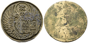 VENEZIA
XVIII-XIX secolo
Timbro rotondo.
Ottone
gr. 86,30 mm 48,3
Dr. Leone alato in moleca.
Rv. -
Piacevole