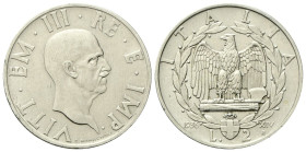 REGNO D’ITALIA
Vittorio Emanuele III, 1900-1943.
2 Lire 1936 a. XIV Roma, Impero.
Ni
Dr. Testa scoperta del sovrano, rivolta a d.
Rv. Corona di a...