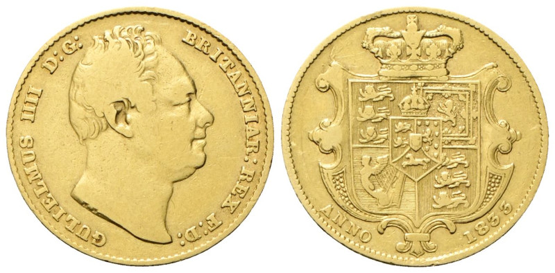 GRAN BRETAGNA
Guglielmo IV, 1830-1837.
Sterlina 1833.
Au
gr. 7,78
Dr. GUGLI...
