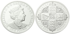 GRAN BRETAGNA
Elisabetta II, 1952-2022.
Pound 2022 The Gothic Crown.
Ag
gr. 31,27
Dr. Busto coronato della Regina Elisabetta II a d., disegnato d...