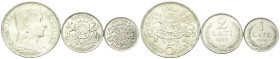 LETTONIA
I Repubblica, 1918-1940.
Lotto di 3 monete lettoni cosi composto: 5 Lati 1931, 2 Lati 1925, 1 Lats 1924.
Ag
gr. 39,95 totali
KM# 9-8-7....